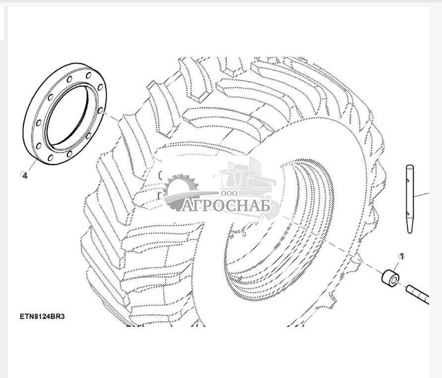 Болты и проставки ведущего колеса, 50 mm 